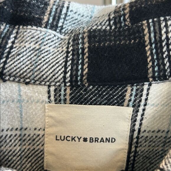 NWT Lucky Brand Cropped Plaid Jacket, Women’s Large - Picture 3 of 7
